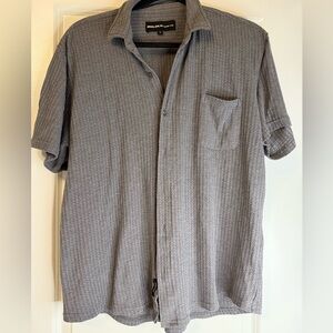 Men Grey Molokai Surf Co. button-up shirt